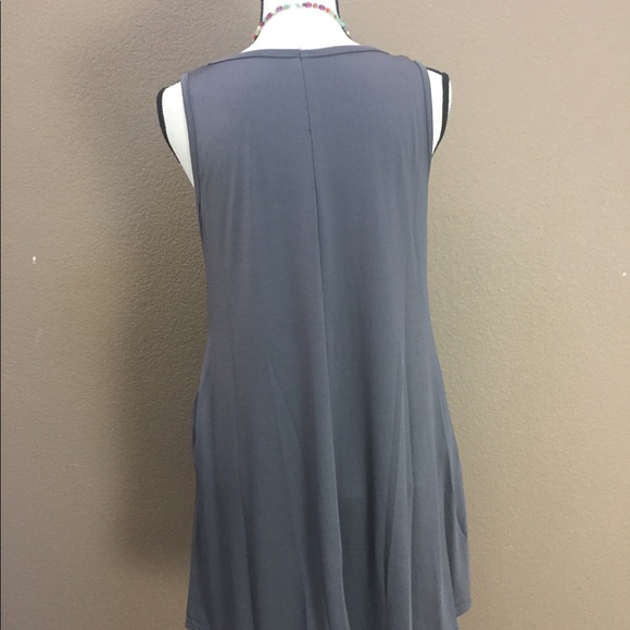 sleeveless pocket summer mini dress - Picture 7 of 8